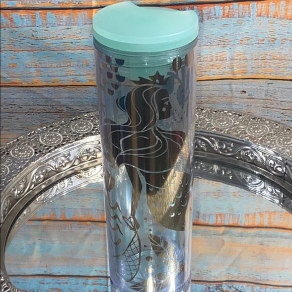 Starbucks golden siren mermaid tumbler. 16 oz